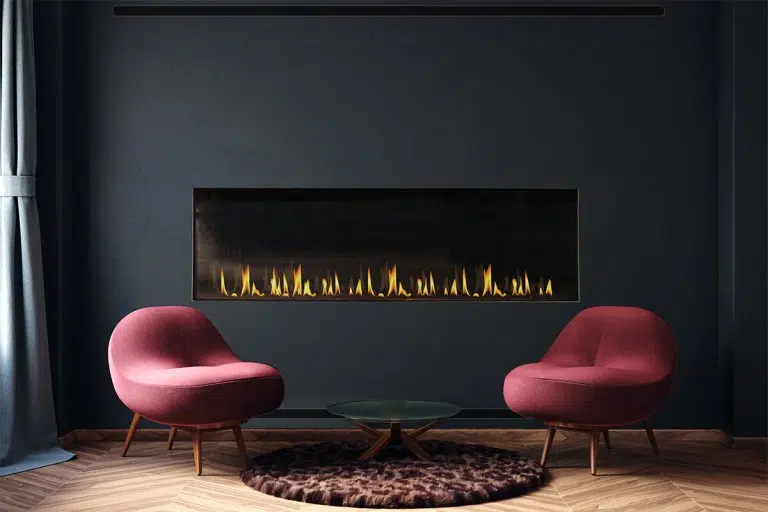 Flare contemporary gas fireplace