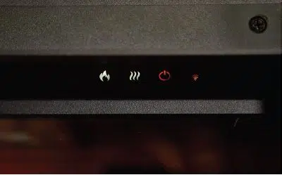 DaVinci GreenSmart Electric Fireplace™ | Ultra-Realistic Holographic Flames and Luxury Technology 10 Onboard controls