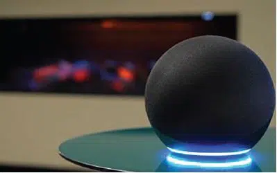 DaVinci GreenSmart Electric Fireplace™ | Ultra-Realistic Holographic Flames and Luxury Technology 9 Alexa & Google