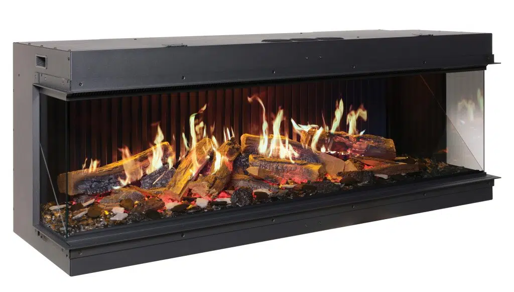 DaVinci GreenSmart Electric Fireplace™ | Ultra-Realistic Holographic Flames and Luxury Technology 5 DaVinci GreenSmart Bay configuration